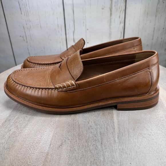 Johnston & Murphy Mens Loafers Size 10.5 Brown Slip On Tru Foam Slip On Shoe New - Picture 14 of 14